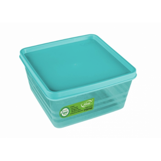 Pote Quadrado Intense 1 Litro Verde Translúcido - Alves Pote Quadrado Intense 1 Litro Verde Translúcido - Alves