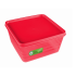 Pote Quadrado Intense 1,5 Litros Vermelho Translúcido - Alves