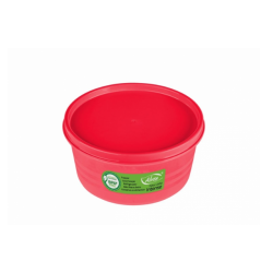 Pote Redondo Intense 500 ml Vermelho Translúcido - Alves