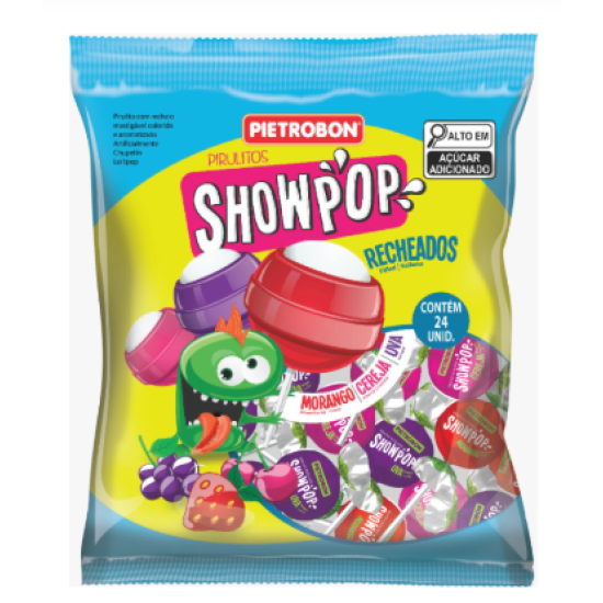 Pirulito Bola Showpop Sortido 200g Pirulito Bola Showpop Sortido 200g