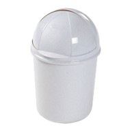 Lixeira Com Tampa Retrátil 4,1 Litros Branca