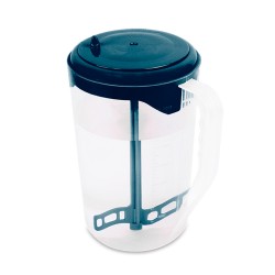 Jarra Plástica Com Mexedor Azul Petróleo 2 Litros 