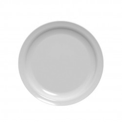 Prato Raso Redondo Branco 27cm