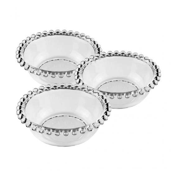 Conjunto Bowls Cristal Pearl 3 Peças