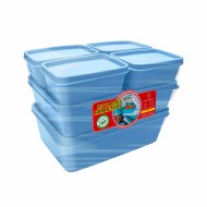 Kit Potes Color Retangular 7 Peças 