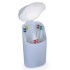 Porta Escova e Creme Dental Branco Com Tampa