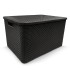 ORGANIZADOR RATTAN C/TMP 7L PRETA