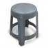 Banqueta Premium Rattan Cinza