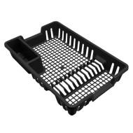 Escorredor Plástico De Louças Preto 