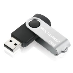 PEN DRIVE 16G PRETO MULTILASER-PD588