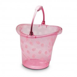 Balde 13 Litros Rosa Bebê Translucido 