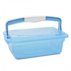 Organizador Infantil Azul Translucido 3 Litros 