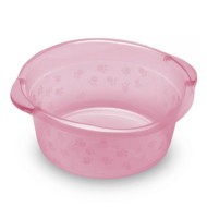 Bacia 15 Litros Rosa Bebê Translucido 