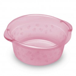 Bacia 15 Litros Rosa Bebê Translucido 