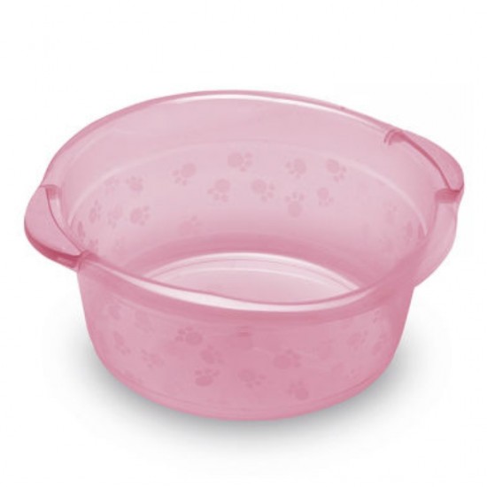 Bacia 15 Litros Rosa Bebê Translucido 