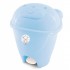 Lixeira Ursinho Com Pedal 12 Litros  Azul Bebê