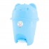 Lixeira Ursinho Com Pedal Azul Bebê