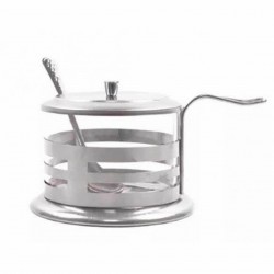 Açucareiro De vidro Com Inox