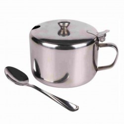 Açucareiro De Inox Com Colher