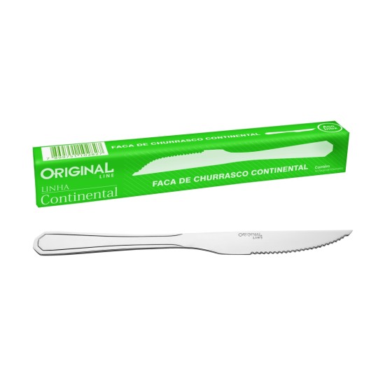Faca De Inox Continental Para Churrasco - Unidade Faca De Inox Continental Para Churrasco - Unidade