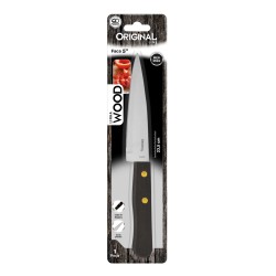 Faca De Inox Com Cabo De Madeira 5" 23,5cm