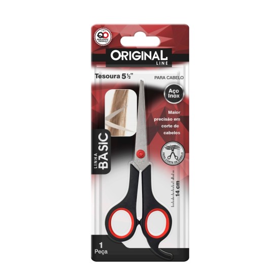  Tesoura 5 1/2" Para Cabelo 14cm