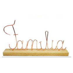 Enfeite Decorativo Família Com Base Em Madeira 