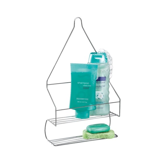 Porta Shampoo Cromado Duplo Porta Shampoo Cromado Duplo