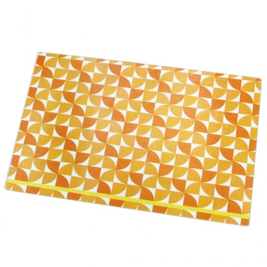 Tábua De Corte Em Vidro Decorada 30cm