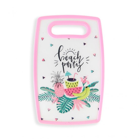 Tábua De Corte Decorada Retangular 