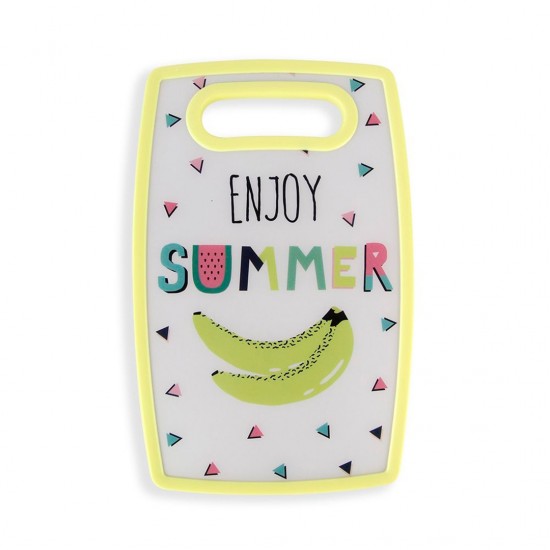 Tábua De Corte Decorada Retangular 