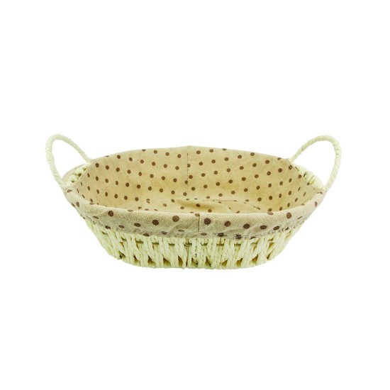 Cesto Oval Estampado Para Pães 