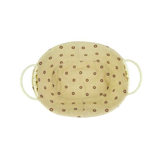 Cesto Oval Estampado Para Pães 