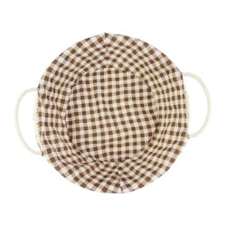 Cesto Redondo Estampado Para Pães 