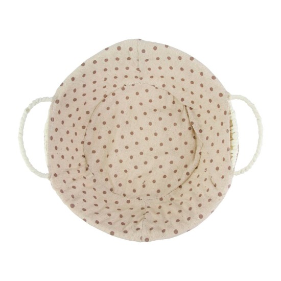 Cesto Redondo Estampado Para Pães 