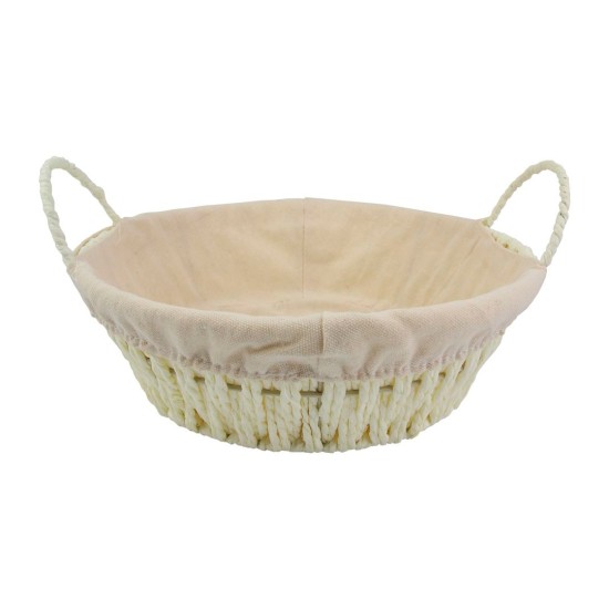 Cesto Redondo Estampado Para Pães 