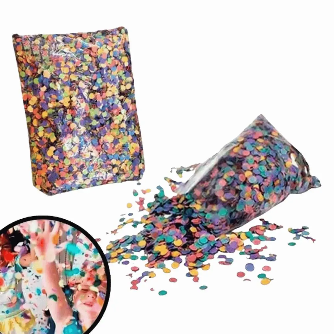 Confete de Papel Colorido para Carnaval - 100g