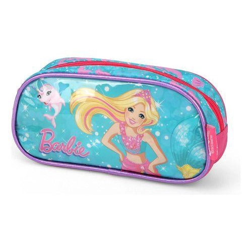 Estojo Escolar Infantil Barbie Sereia 