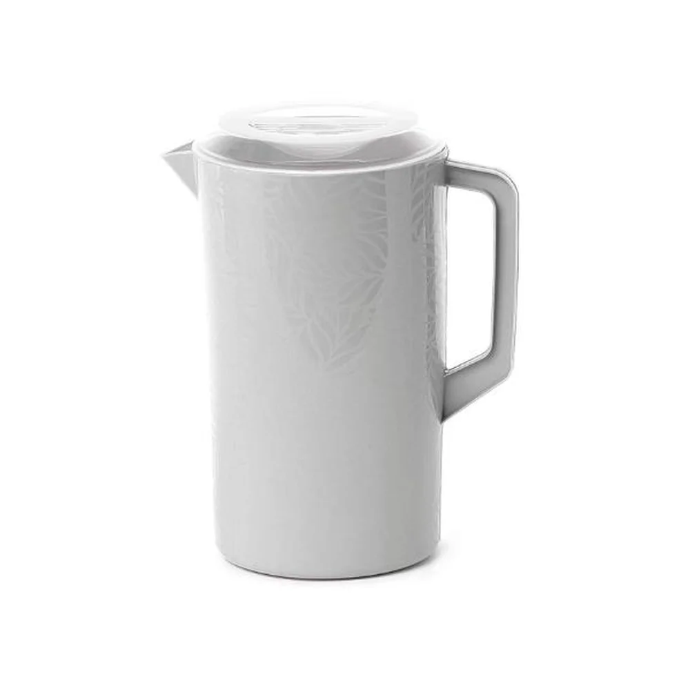 Jarra com Tampa 1,75L Branca– Plasvale
