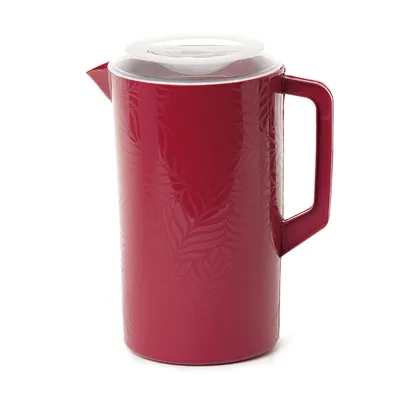 Jarra com Tampa 1,75L Vermelho - Plasvale 