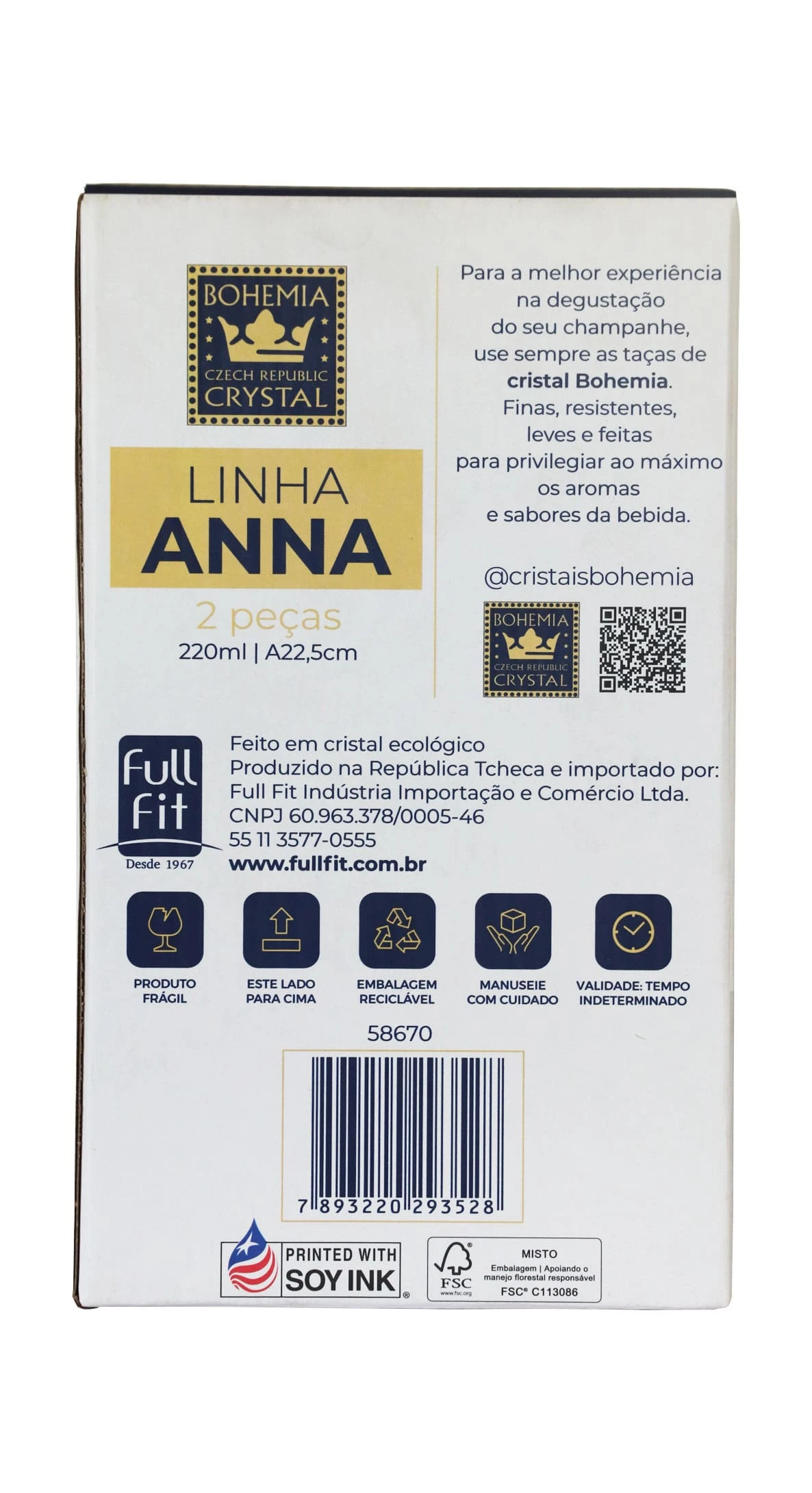 Conjunto de 02 Taças para Champagne Bohemia – 220ml Conjunto de 02 Taças para Champagne Bohemia – 220ml