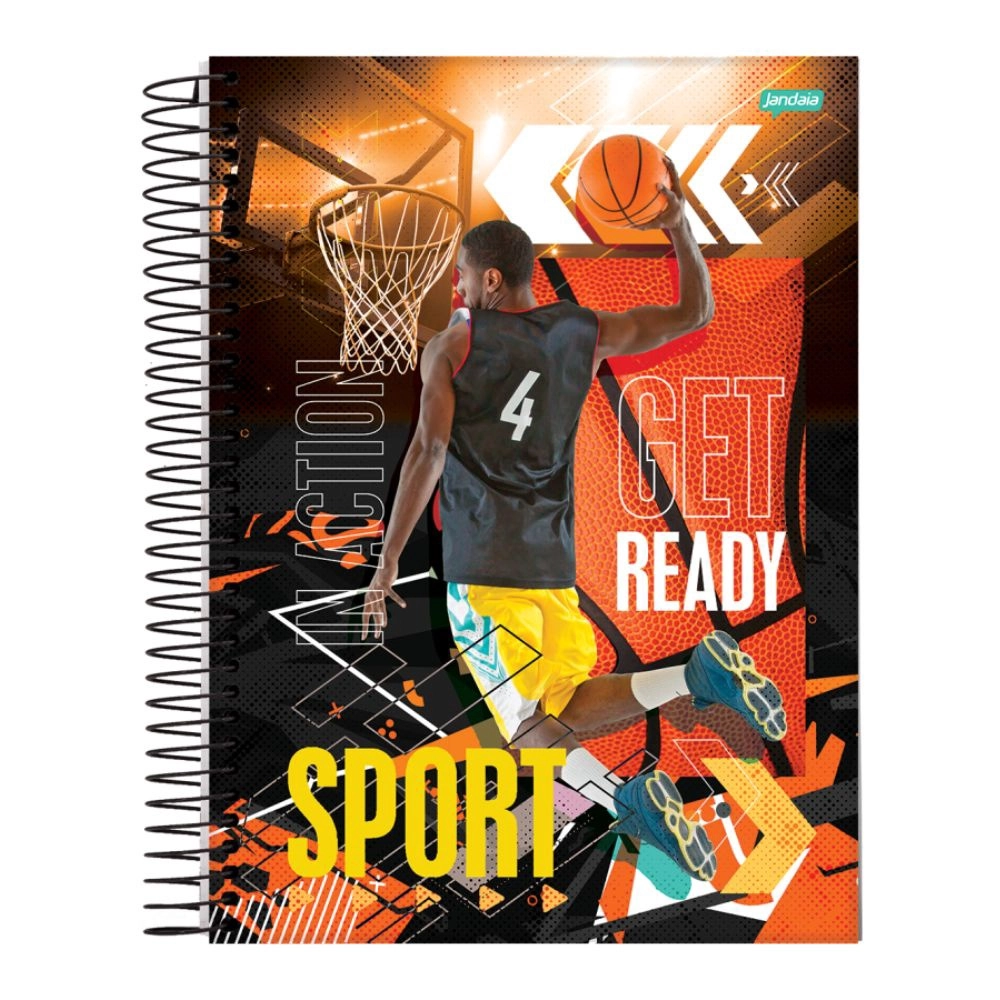 Caderno Universitário 192 Folhas Sport Sortido - Jandaia Caderno Universitário 192 Folhas Sport Sortido - Jandaia