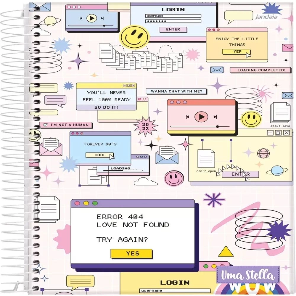 Caderno Universitário Capa Dura 10 Matérias Stella - Jandaia Caderno Universitário Capa Dura 10 Matérias Stella - Jandaia