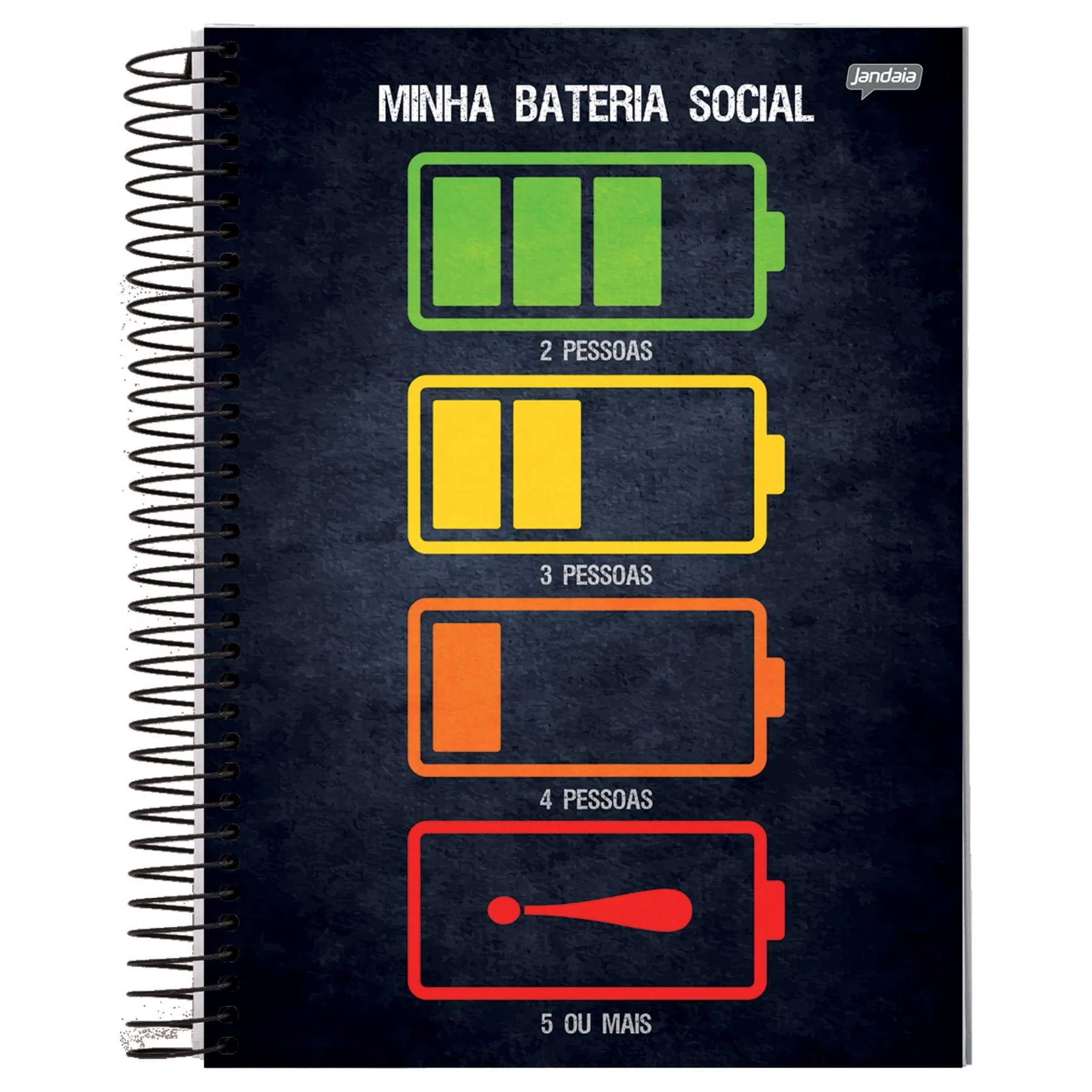 Caderno Universitário Jandaia Insano - 80 Folhas Caderno Universitário Jandaia Insano - 80 Folhas