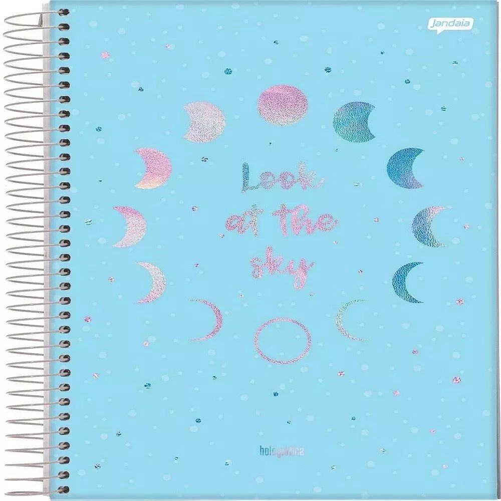 Caderno Universitário Holográfico 80 Folhas Sortido – Jandaia