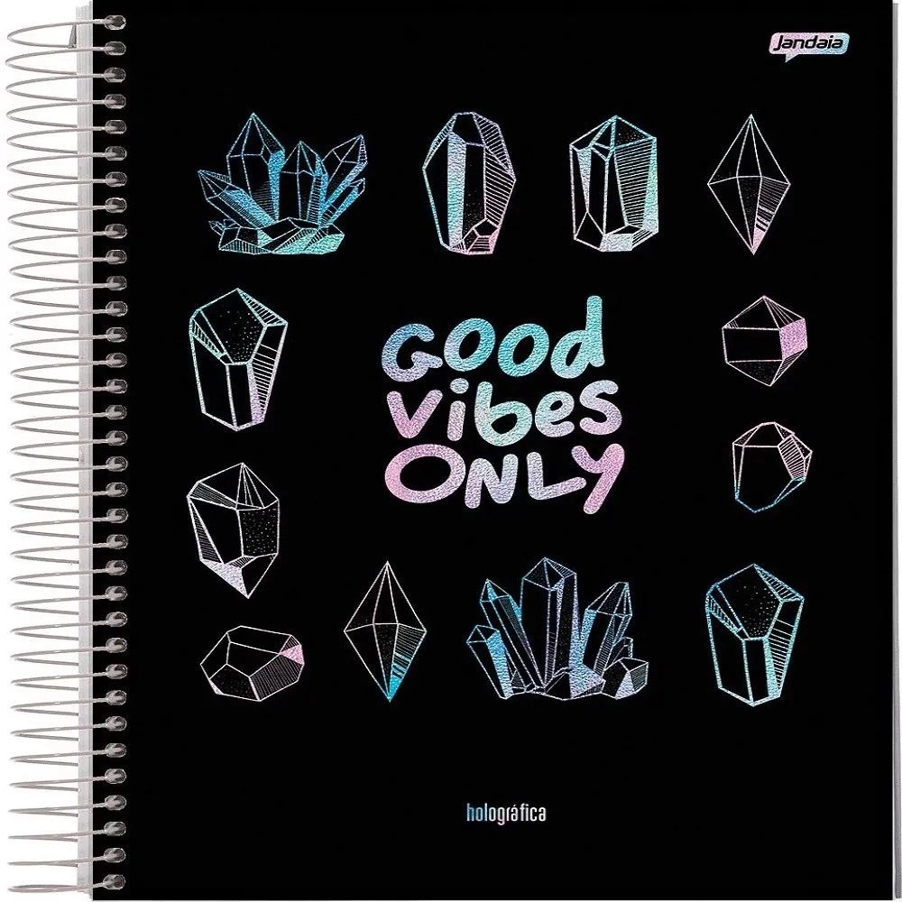Caderno Universitário Holográfico 80 Folhas Sortido – Jandaia