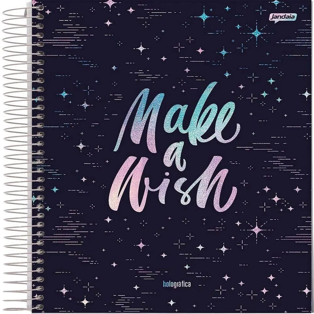 Caderno Universitário Holográfico 80 Folhas Sortido – Jandaia Caderno Universitário Holográfico 80 Folhas Sortido – Jandaia