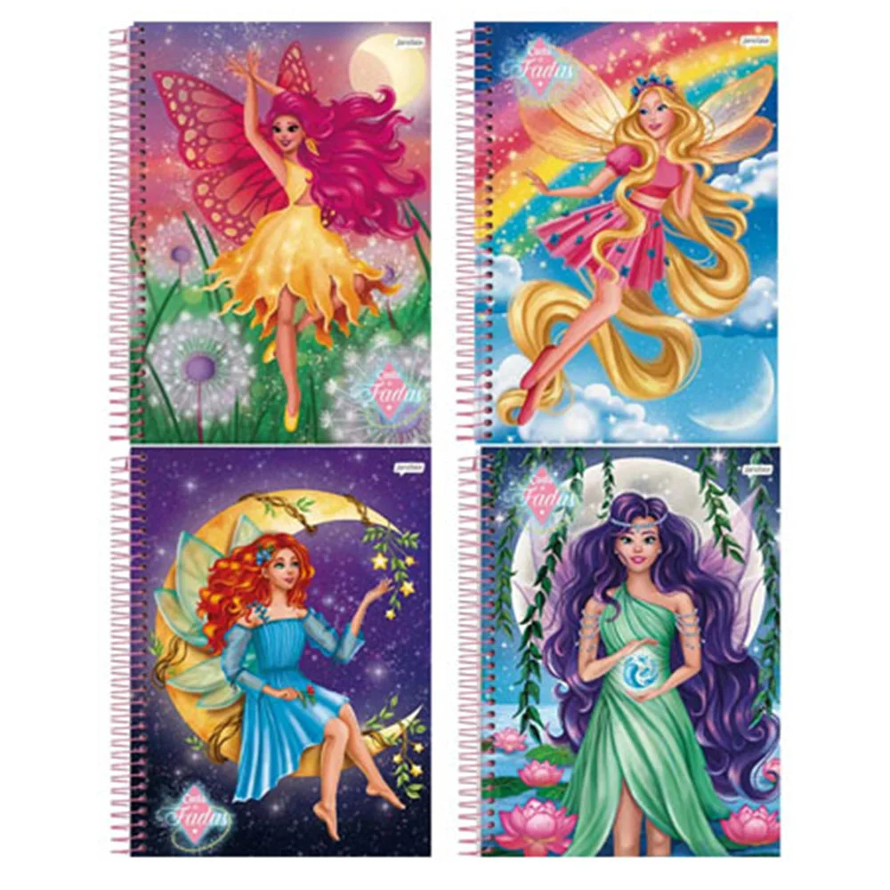 Caderno Universitário 12 Matérias Conto de Fadas - Jandaia