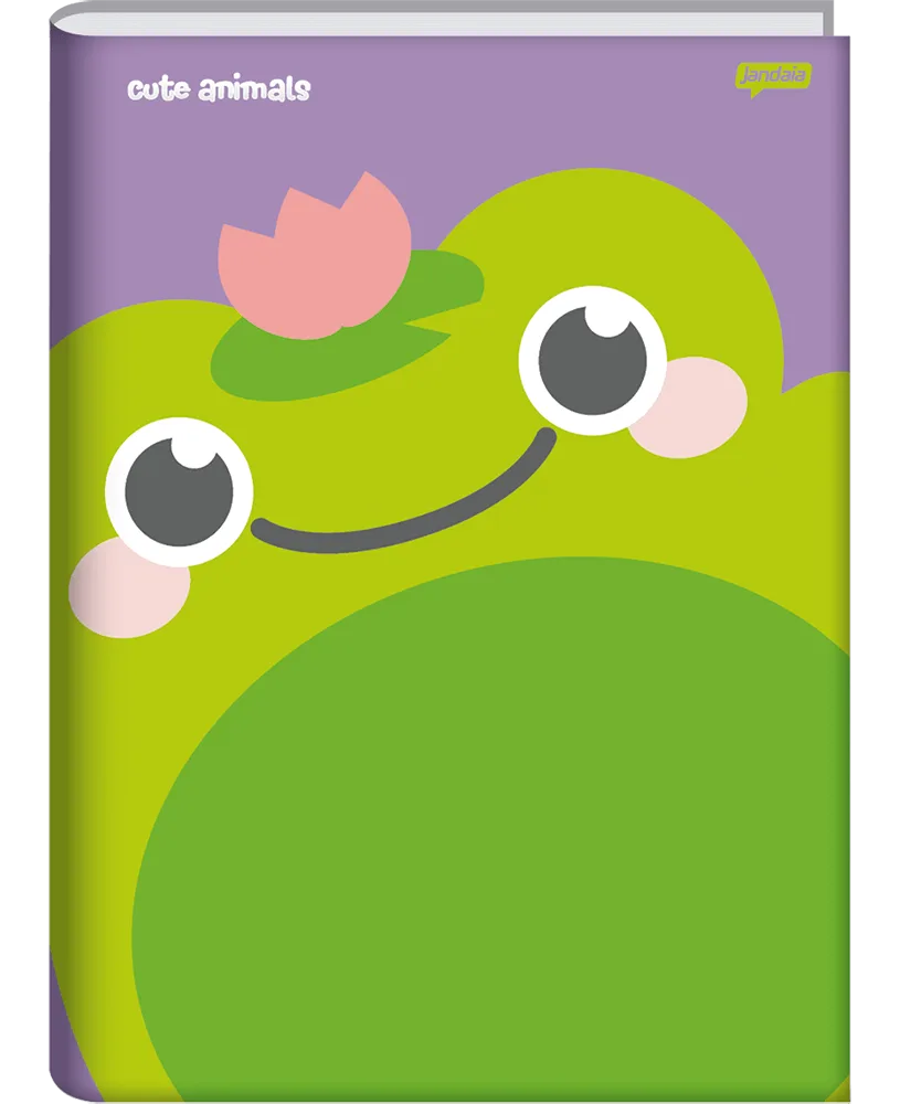 Caderno Brochura Universitário 80 Folhas Cute Animals - Jandaia