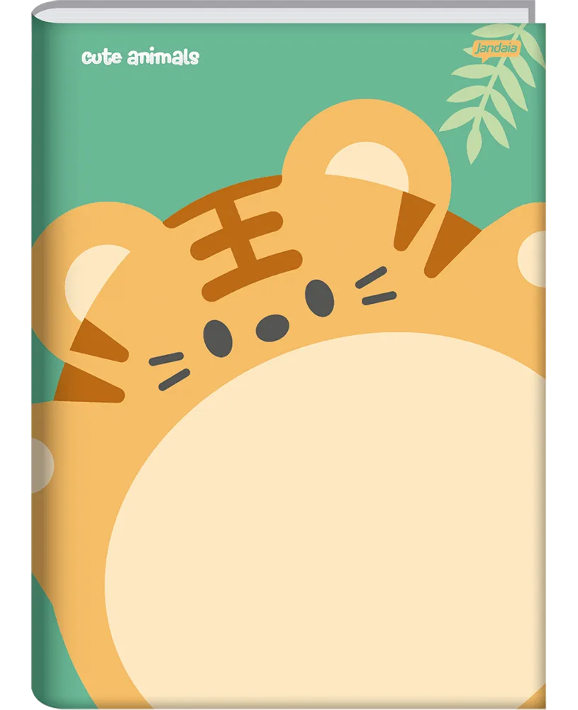 Caderno Brochura Universitário 80 Folhas Cute Animals - Jandaia